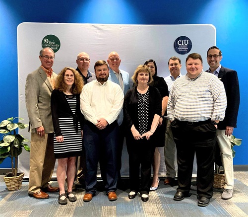 Graduates: Tony Brookshire, Michael Cromer, Sarah Donley, Christina Frick, Allen Hancock Jr., Karen McCauley, Pat Rowser,  Jeff Sherman and Trey Werner